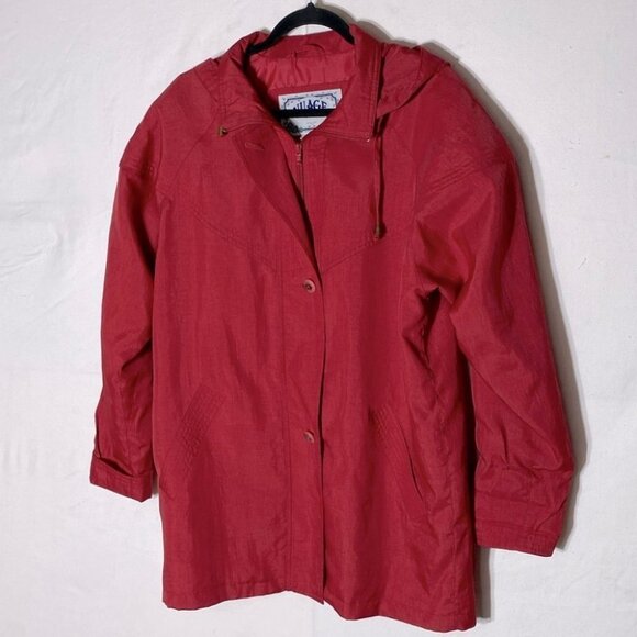 Vintage Nuage Red Wind Breaker Jacket M - Picture 8 of 8
